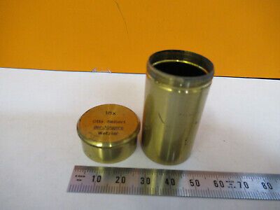 OTTO SEIBERT GERMANY EMPTY BRASS OBJECTIVE CAN 18X MICROSCOPE PART  &H1-B-07