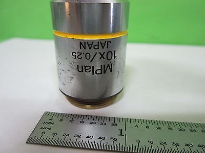 MICROSCOPE PART OBJECTIVE OLYMPUS 10X M PLAN INFINITY OPTICS AS IS BIN#T5-28