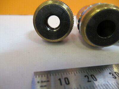 lot 3 ea assorted 4x 40x 100x /160 OBJECTIVE MICROSCOPE PART AS PICTURED R7-A-62