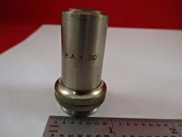 UNKNOWN MAKER IMMERSION OBJECTIVE 105X MICROSCOPE PART OPTICS AS IS &33-A-107