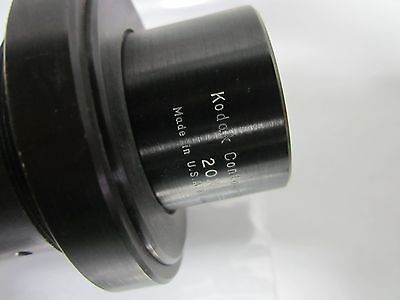 MICROSCOPE PART LENS KODAK 20X CONTOUR PROJECTION OPTICS AS IS ?? BIN#G2-06