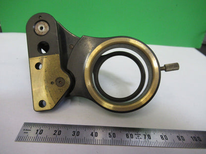 RARE CARL ZEISS JENA ANTIQUE BRASS HOLDER MICROSCOPE PART AS PICTURED #W5-B-04