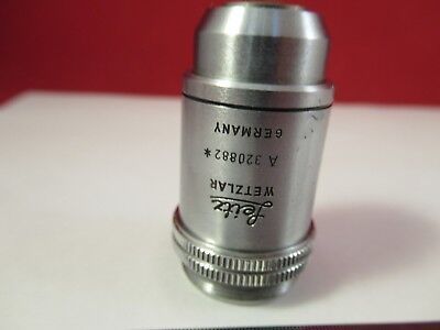 LEITZ WETZLAR GERMANY OBJECTIVE 100X /170 MICROSCOPE OPTICS AS PICTURED &FT-4-41