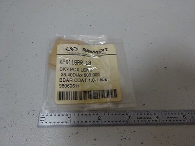 OPTICAL NEWPORT BK7 GLASS PLANO CONVEX LENS 1" DIAMETER LASER OPTICS BIN#M8-C-05