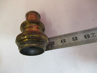 ANTIQUE BAUSCH LOMB "1/12" OBJECTIVE LENS MICROSCOPE PART AS PICTURED #aB7-A-21