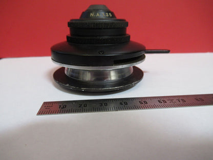 VINTAGE AO SPENCER CONDENSER + IRIS MICROSCOPE PART AS PICTURED S6-A-36