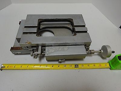 FOR PARTS NIKON MICROSCOPE STAGE TABLE TOOLMAKER RUSTY GUIDES AS IS BIN#TC-1-C