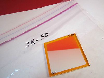 OPTICAL WEIRD FILTER ORANGE LASER OPTICS BIN#3K-50 ii