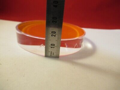 OPTICAL FLAT FUSED SILICA COATED 3" DIAMETER 1/10 WAVE OPTICS AS PIC &9-FT-75