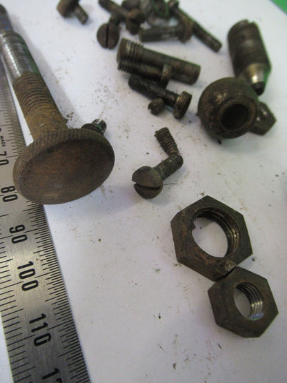 FOR PARTS 1890's LOT SCREWS  SEWING MACHINE ANTIQUE AS PICTURED Q4-A-87