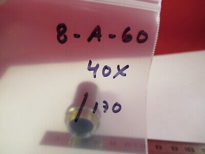 LEITZ GERMANY OBJECTIVE 40X /170 MICROSCOPE PART OPTICS AS PICTURED &8-A-60