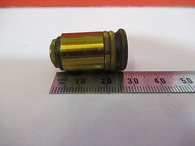 ANTIQUE BRASS NACHET OBJECTIVE FRANCE MICROSCOPE PART AS PICTURED &F6-B-18