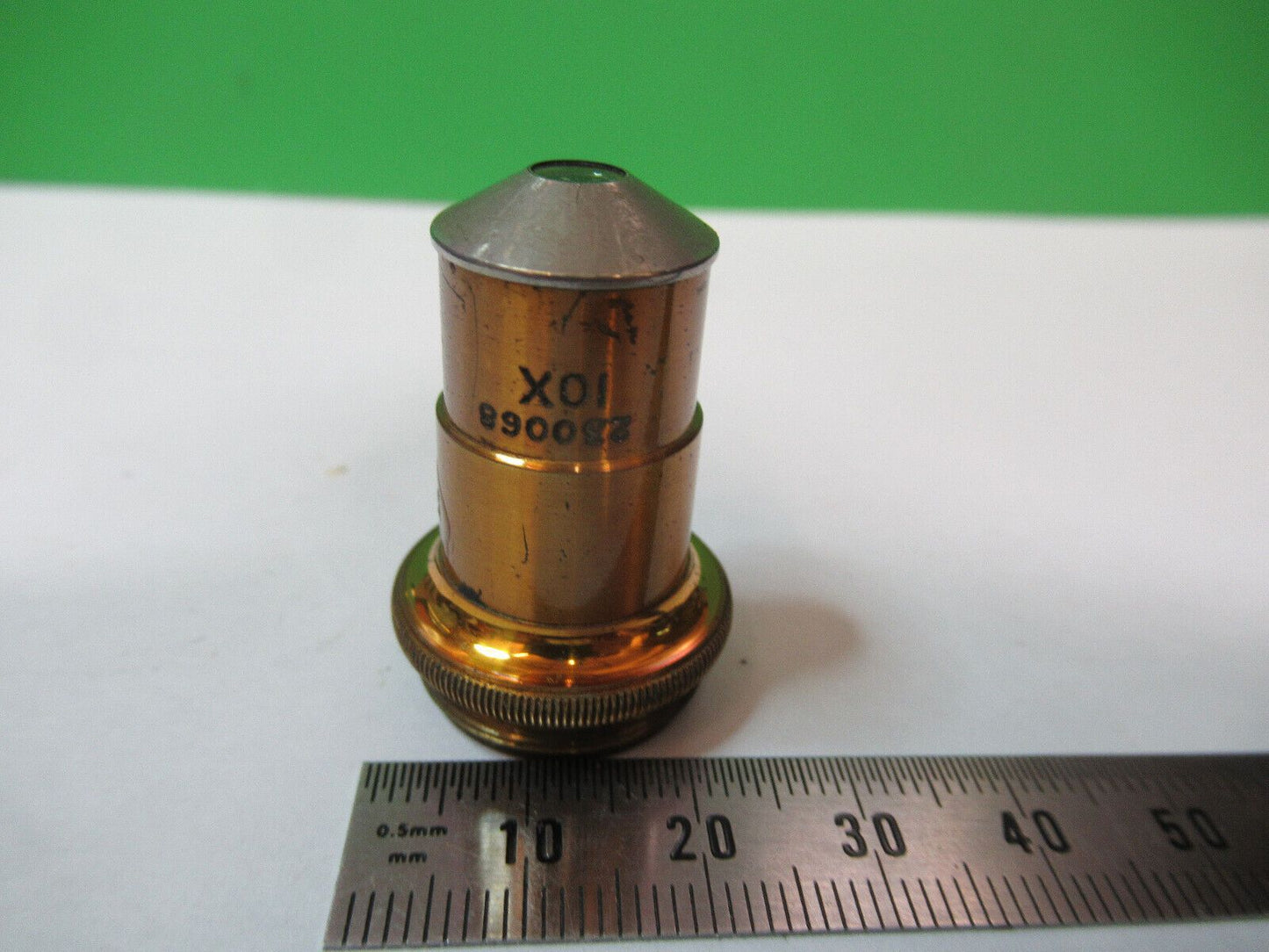 ANTIQUE BRASS SPENCER 10X  LENS OBJECTIVE MICROSCOPE PART AS PICTURED &R2-A-20