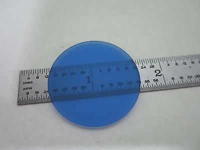 MICROSCOPE PART CARL ZEISS FILTER BLUE [dull] HISTOLOGY OPTICS AS IS BIN#S6-53