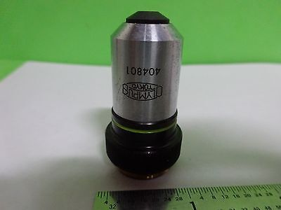 FOR PARTS MICROSCOPE OBJECTIVE OLYMPUS JAPAN MPLAN 40X OPTICS AS IS BIN#W8-66