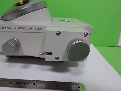 MICROSCOPE PART LEITZ GERMANY FLUORESCENCE NOSEPIECE OPTICS AS IS BIN#11-E-10