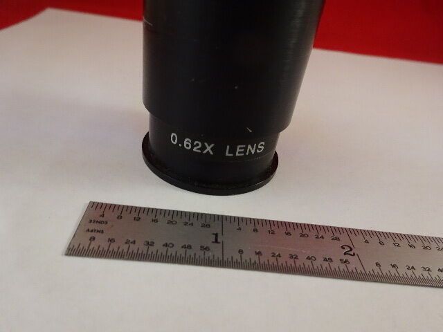 MICROSCOPE PART OBJECTIVE 0.62X LENS OPTICS AS IS #F2-A-03