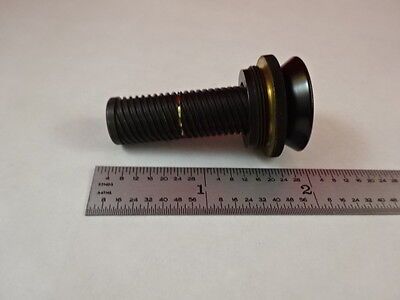 MICROSCOPE PART ANTIQUE BRASS OBJECTIVE CARL ZEISS GERMANY OPTICS AS IS N5-A-05