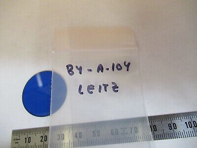 LEITZ WEZTLAR BLUE GLASS FILTER GERMANY MICROSCOPE PART AS PICTURED &8y-a-104