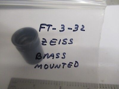 ZEISS AXIOTRON GERMANY LENS BRASS MOUNTED MICROSCOPE PART AS PICTURED #FT-3-32