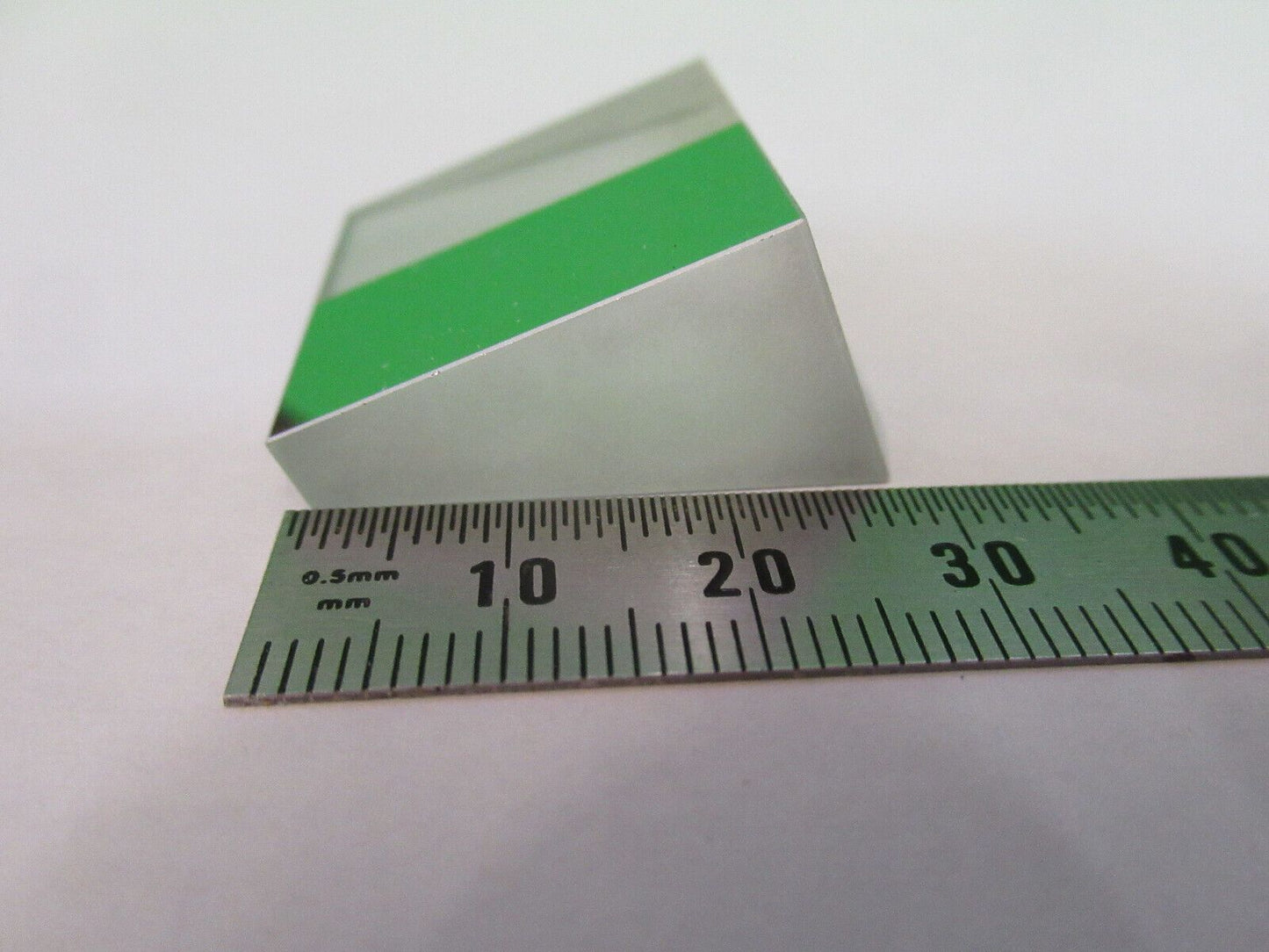 OPTICAL glass prism half mirror OPTICS AS PICTURED &W5-B-85