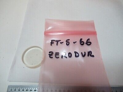 OPTICAL ZERODUR FLAT PLATE LENS MIL SPEC OPTICS AS PICTURED &FT-5-66