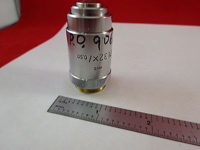 MICROSCOPE PART OBJECTIVE LEITZ PL 32X OPTICS AS IS BIN#K8-B-08