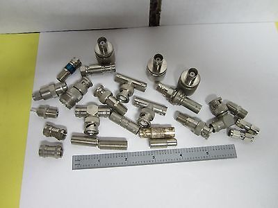 LOT 25 EA RF FREQUENCY CABLE CONNECTOR TYPES AS IS BIN#J2-25