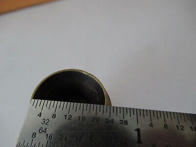 ANTIQUE BRASS ENGLAND OBJECTIVE LENS OPTICS MICROSCOPE PART AS PICTURED #F3-A-16