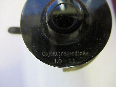 ANTIQUE CARL ZEISS DUNKEL CONDENSER GERMANY MICROSCOPE PART AS PICTURED P9-A-66