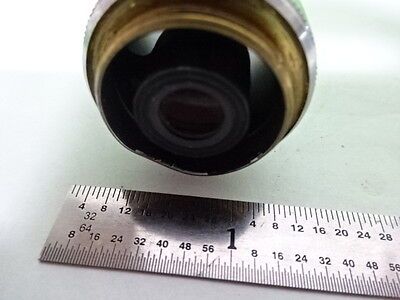 MICROSCOPE PART OBJECTIVE CARL ZEISS GERMANY EPIPLAN HD 4X OPTICS AS IS #4T-B-03