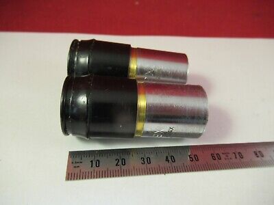 ANTIQUE AO SPENCER AMERICAN PAIR EYEPIECES 9X OPTICS MICROSCOPE PART &8-A-09