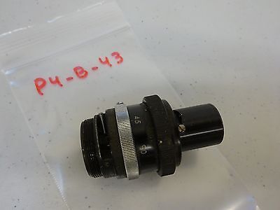 MICROSCOPE PART ILLUMINATOR LENS + IRIS OPTICS AS IS BIN#P4-B-43