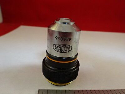 MICROSCOPE PART OLYMPUS JAPAN OBJECTIVE M10 10X OPTICS AS IS #21-A-15