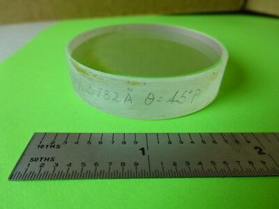 OPTICAL COATED FLAT GLASS LENS PART OPTICS #84-A-02