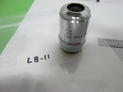 MICROSCOPE PART  NIKON JAPAN OBJECTIVE BD 40X PLAN OPTICS AS IS BIN#L8-11