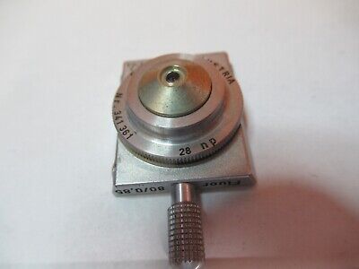 REICHERT AUSTRIA OBJECTIVE 28np MICROSCOPE PART OPTICS AS PICTURED &3K-A-57