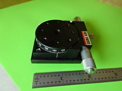 SIGMA KOKI ROTATABLE OPTICAL LASER STAGE MICROMETER PRO OPTICS AS IS #L5-B-09