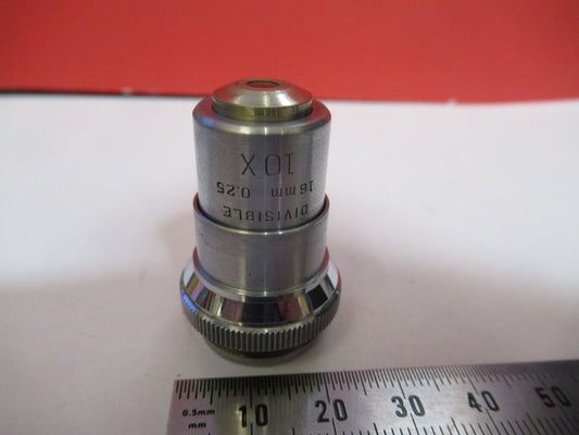 BAUSCH LOMB OBJECTIVE 10X 16mm LENS OPTICS  MICROSCOPE PART AS PICTURED S9-A-13