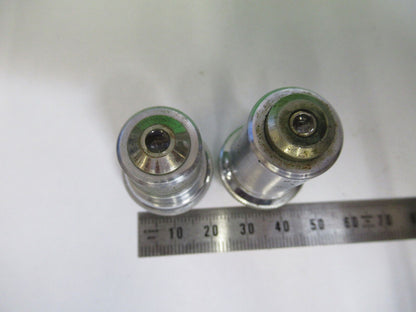 LOT 2 ea OBJECTIVES BAUSCH LOMB USA MICROSCOPE PART AS PICTURED &R4-A-53