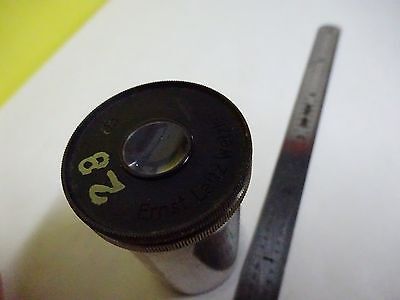 MICROSCOPE PART LARGE EYEPIECE LEITZ WETZLAR GERMANY a5 OPTICS BIN#X5-12