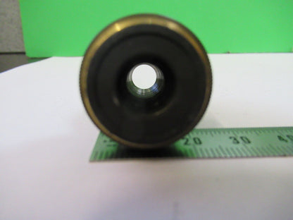 MICROSCOPE PART OBJECTIVE OLYMPUS JAPAN 10X LENS OPTICS AS PICTURED #Z6-A-30