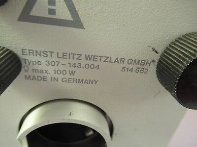 FOR PARTS LEITZ 514662 LAMP HOUSING ILLUMINATOR MICROSCOPE PART OPTICS &91-FT-D