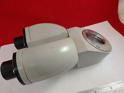 MICROSCOPE PART ZEISS GERMANY HEAD OPTICS  AS IS BIN#E2-A-10