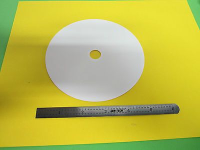 LARGE ALUMINA CERAMIC WAFER AS PICTURED SUBSTRATE LASER OPTICS BIN#28-15