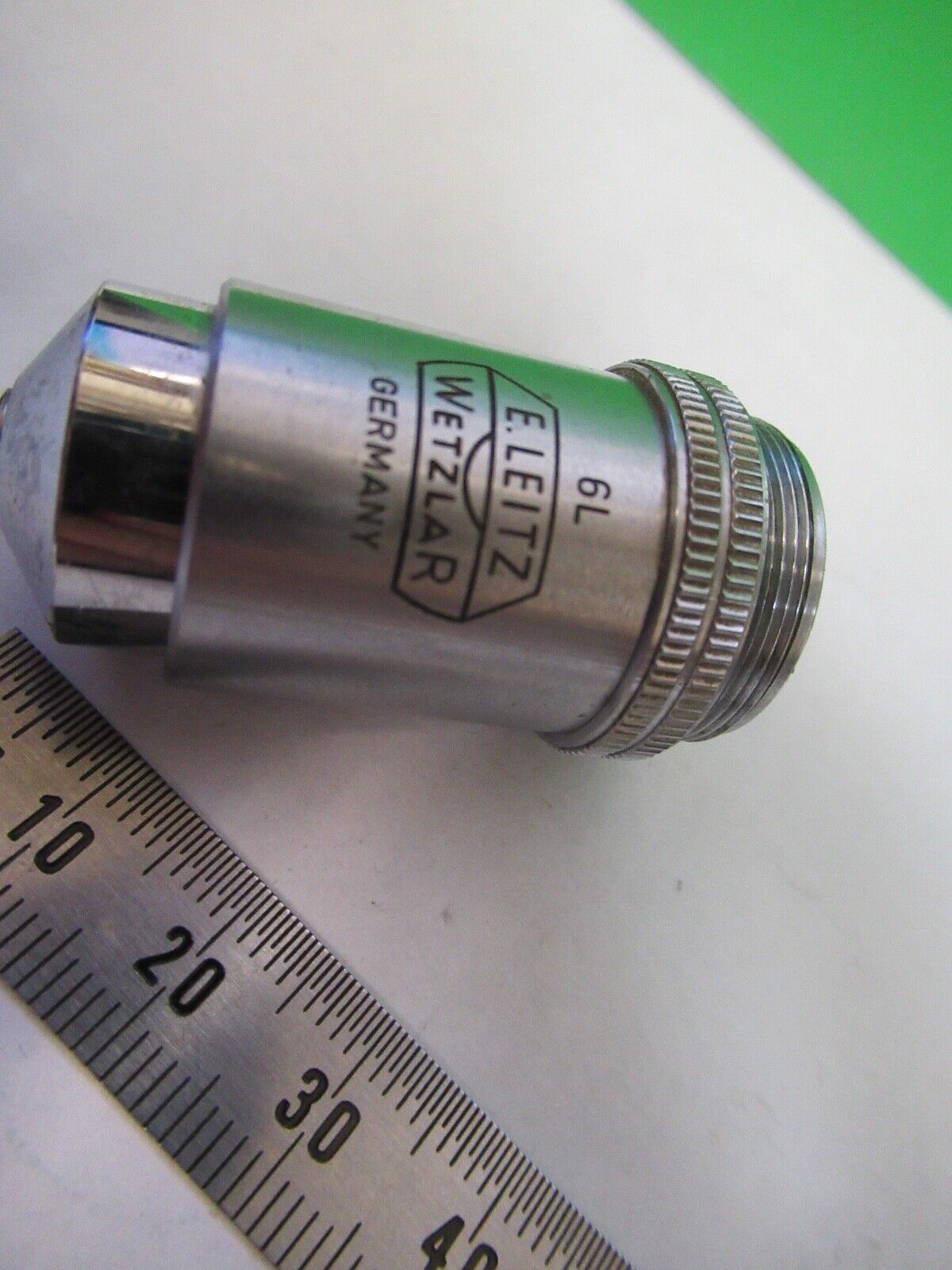 ERNST LEITZ GERMANY 45X /170 VINTAGE LENS  MICROSCOPE PART AS PICTURED 8X-A-33