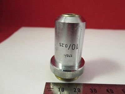 LEITZ WETZLAR GERMANY OBJECTIVE 10X /170 MICROSCOPE OPTICS AS PICTURED &FT-4-40