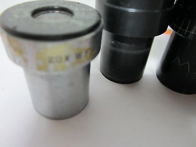 LOT 6 EA AMERICAN OPTICS MICROSCOPE EYEPIECE OPTICS AS IS BIN#K9-35