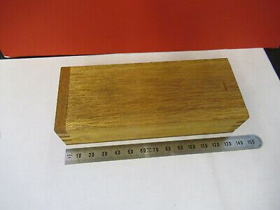 ANTIQUE BAUSCH LOMB WOOD BOX for ACCESSORIES MICROSCOPE PART AS PICTURED &FT-5-Q