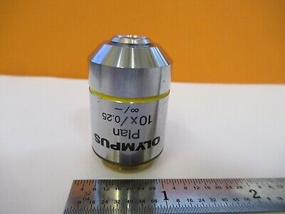 OLYMPUS JAPAN OBJECTIVE 10X INFINITY OPTICS MICROSCOPE PART AS PICTURED Q6-A-53